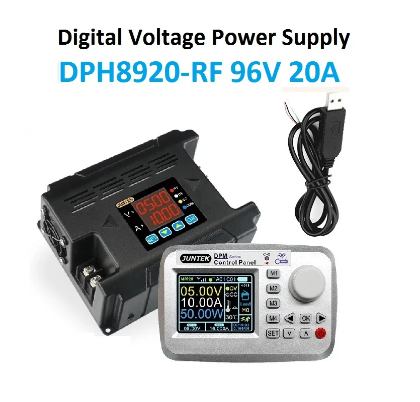 Цифровой понижающий преобразователь JUNTEK DPH8920-485RF с пультом дистанционного управления, 96 в, 20 А, DC, RS485
Цифровой понижающий преобразователь JUNTEK DPH8920-485RF с пультом дистанционного управления, 96 в, 20 А, DC, RS485