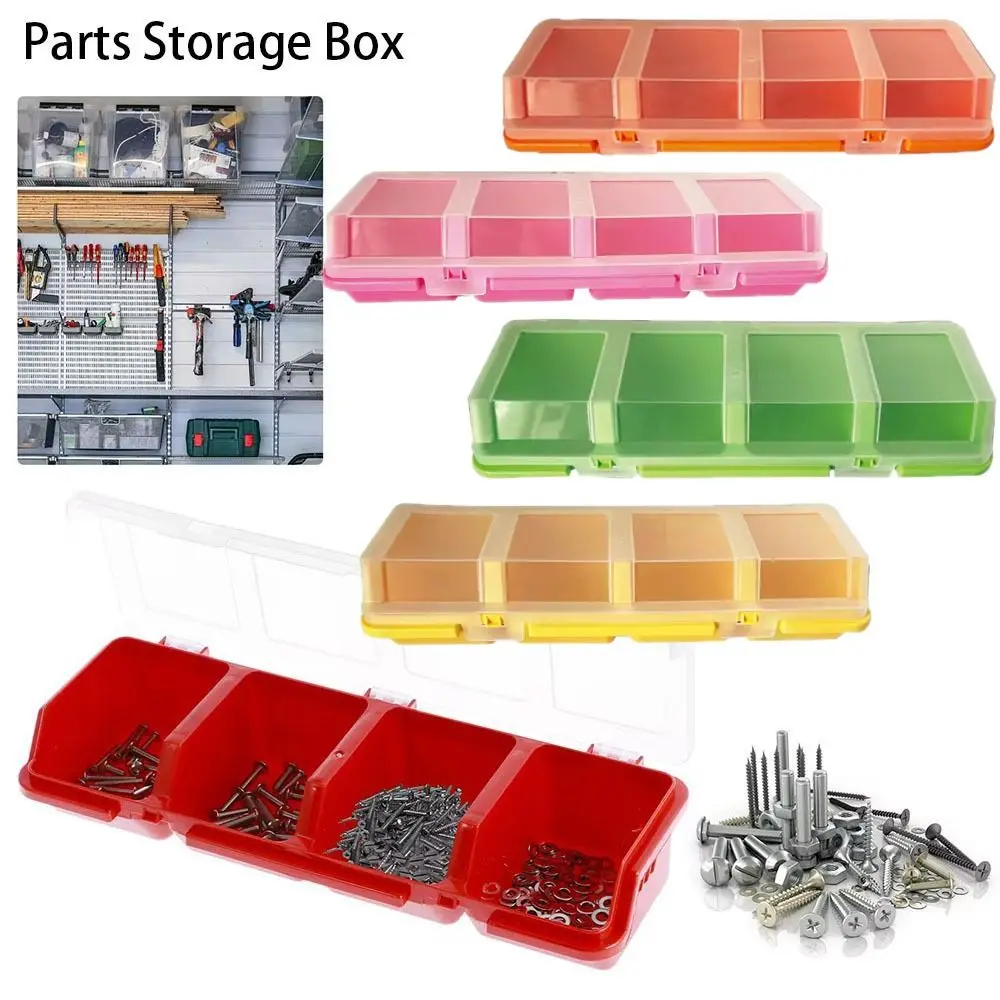 1Pcs Multicolor Parts Storage Box Plastic Material 4 Compartment Screw Organizer Box Multi-Compartment with Lid
1Pcs Multicolor Parts Storage Box Plastic Material 4 Compartment Screw Organizer Box Multi-Compartment with Lid