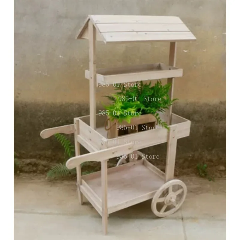 Тележка-стеллаж из сосны для хранения, подставка для цветов для дома, балкона, витрины магазина, декора бара
Тележка-стеллаж из сосны для хранения, подставка для цветов для дома, балкона, витрины магазина, декора бара