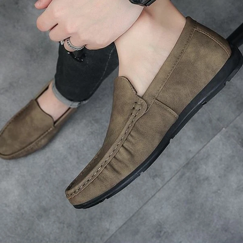 Round Toe Flat Male Casual Shoe Low-Top Adults Pu Footwear Offer Social New In Designer Slip-on Sale Size 44 Men's Leather Shoes
Round Toe Flat Male Casual Shoe Low-Top Adults Pu Footwear Offer Social New In Designer Slip-on Sale Size 44 Men's Leather Shoes