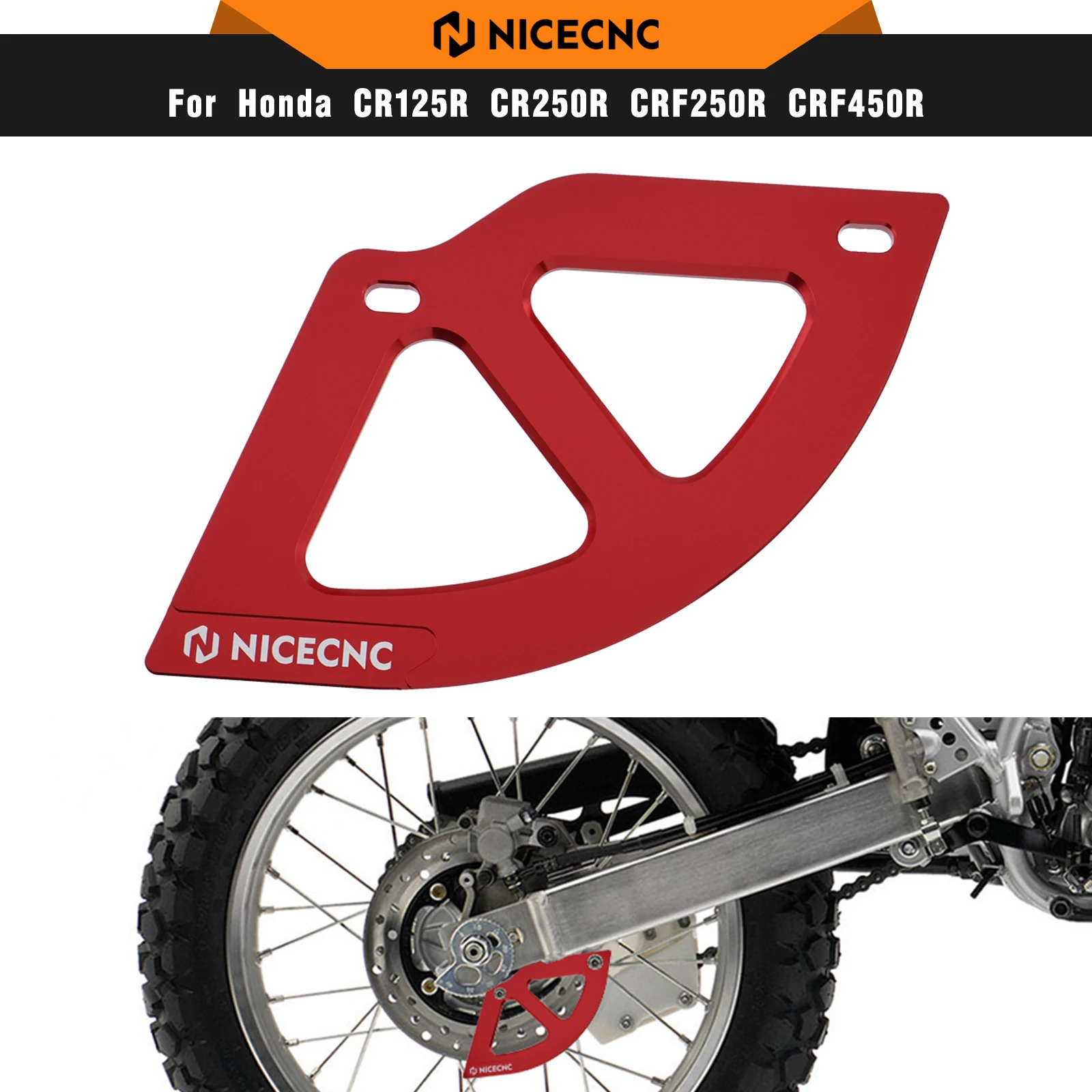 NICECNC For Honda CR125R CR250R 1987-2001 Motorcycle Aluminum Rear Disc Brake Guard For XR650R 2000-2007
NICECNC For Honda CR125R CR250R 1987-2001 Motorcycle Aluminum Rear Disc Brake Guard For XR650R 2000-2007