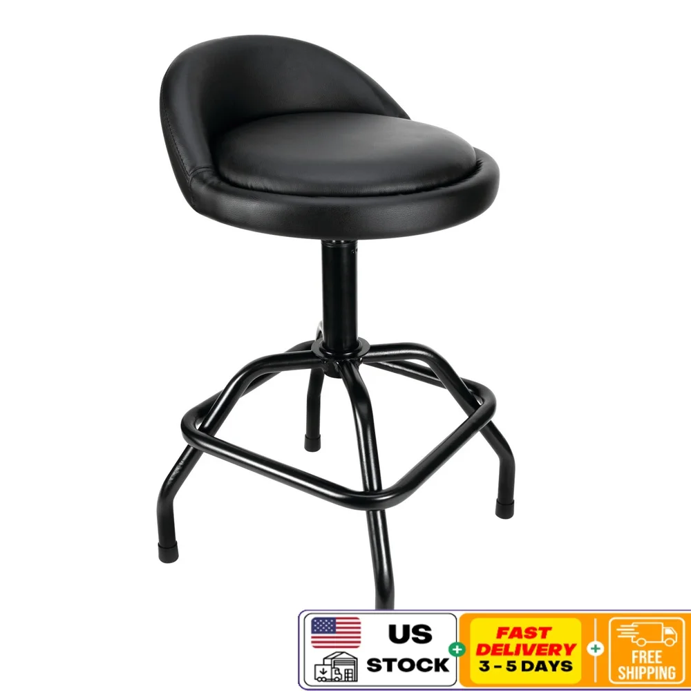 Pneumatic Swivel Bar Stool 360 Degree Adjustable Height with Back Support Heavy Duty Steel Frame Black Ideal Home Bar Shop
Pneumatic Swivel Bar Stool 360 Degree Adjustable Height with Back Support Heavy Duty Steel Frame Black Ideal Home Bar Shop