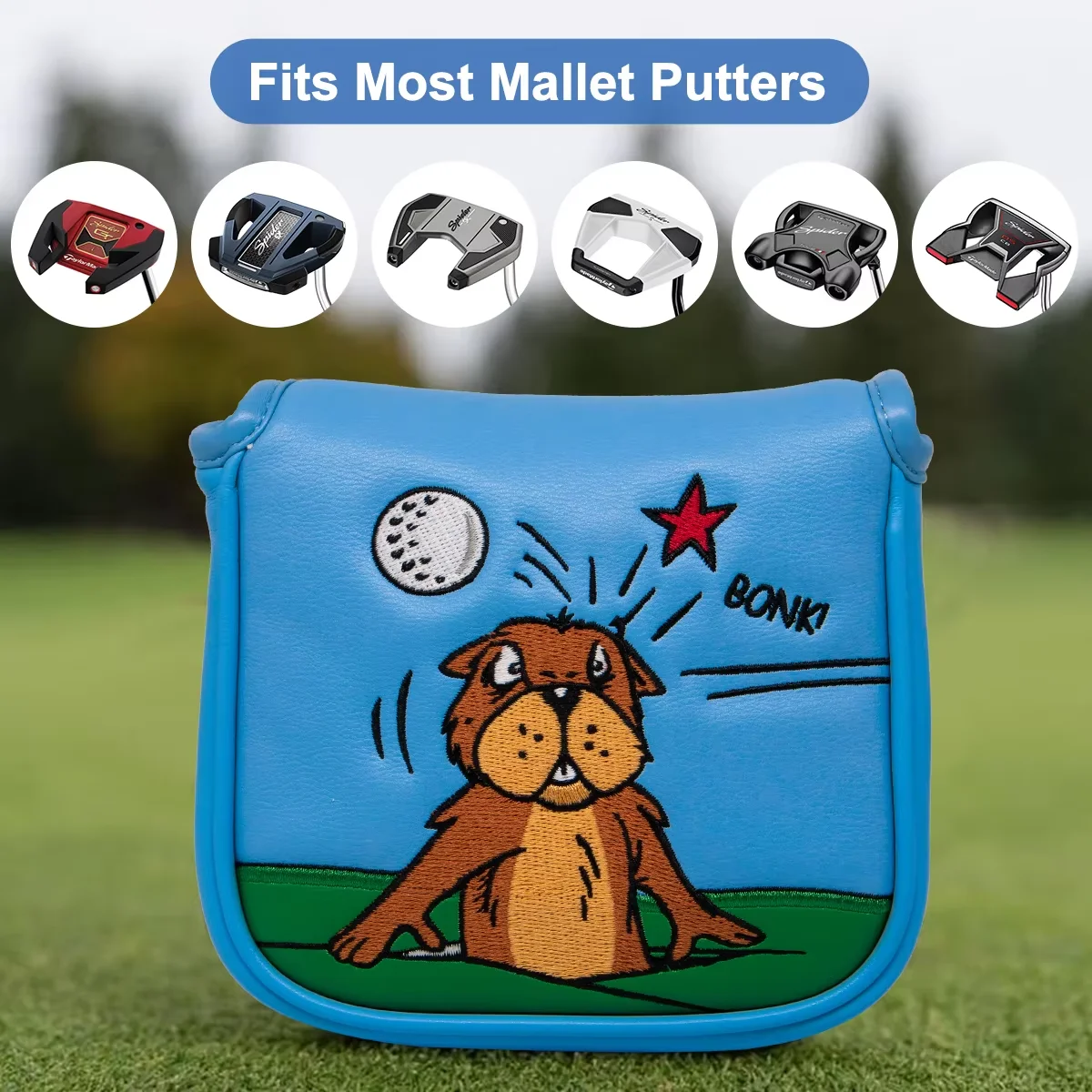 Чехол для клюшки для гольфа Gopher Golf для моллет-паттера с магнитной застежкой, элегантной вышивкой и премиальной кожей
Чехол для клюшки для гольфа Gopher Golf для моллет-паттера с магнитной застежкой, элегантной вышивкой и премиальной кожей