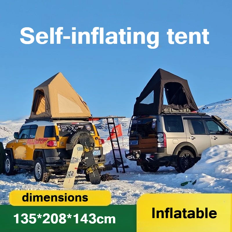 Inflatable rooftop tent for outdoor road trips and camping—quick setup, storm-resistant, automatic inflation
Inflatable rooftop tent for outdoor road trips and camping—quick setup, storm-resistant, automatic inflation