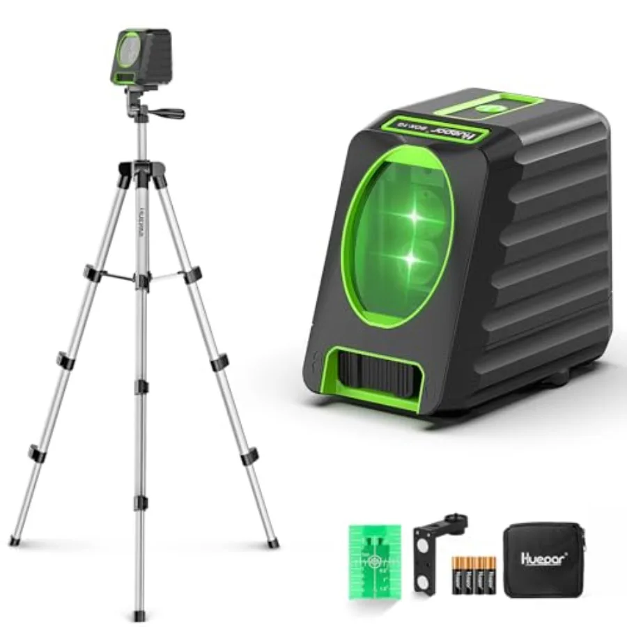 Laser Level with 40in Tripod 150 150Ft Self Leveling Lazer Leveler Tool with Pulse Mode 197Ft Switchable Green Cross Line for P
Laser Level with 40in Tripod 150 150Ft Self Leveling Lazer Leveler Tool with Pulse Mode 197Ft Switchable Green Cross Line for P