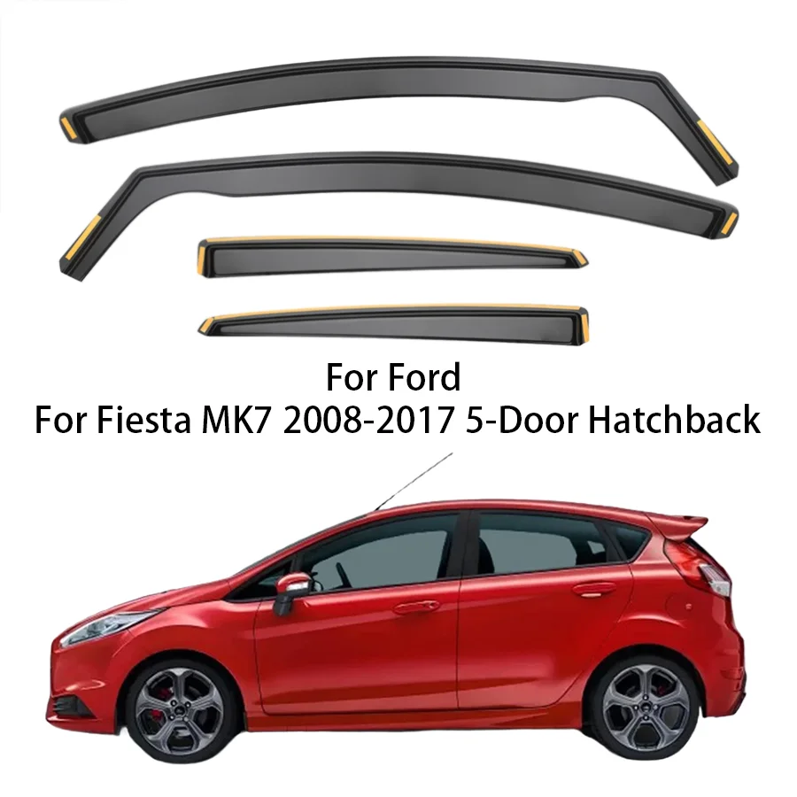 4pc Set Wind Deflectors In-Channel for Ford for Fiesta MK7 2008-2017 5-Door Hatchback
4pc Set Wind Deflectors In-Channel for Ford for Fiesta MK7 2008-2017 5-Door Hatchback