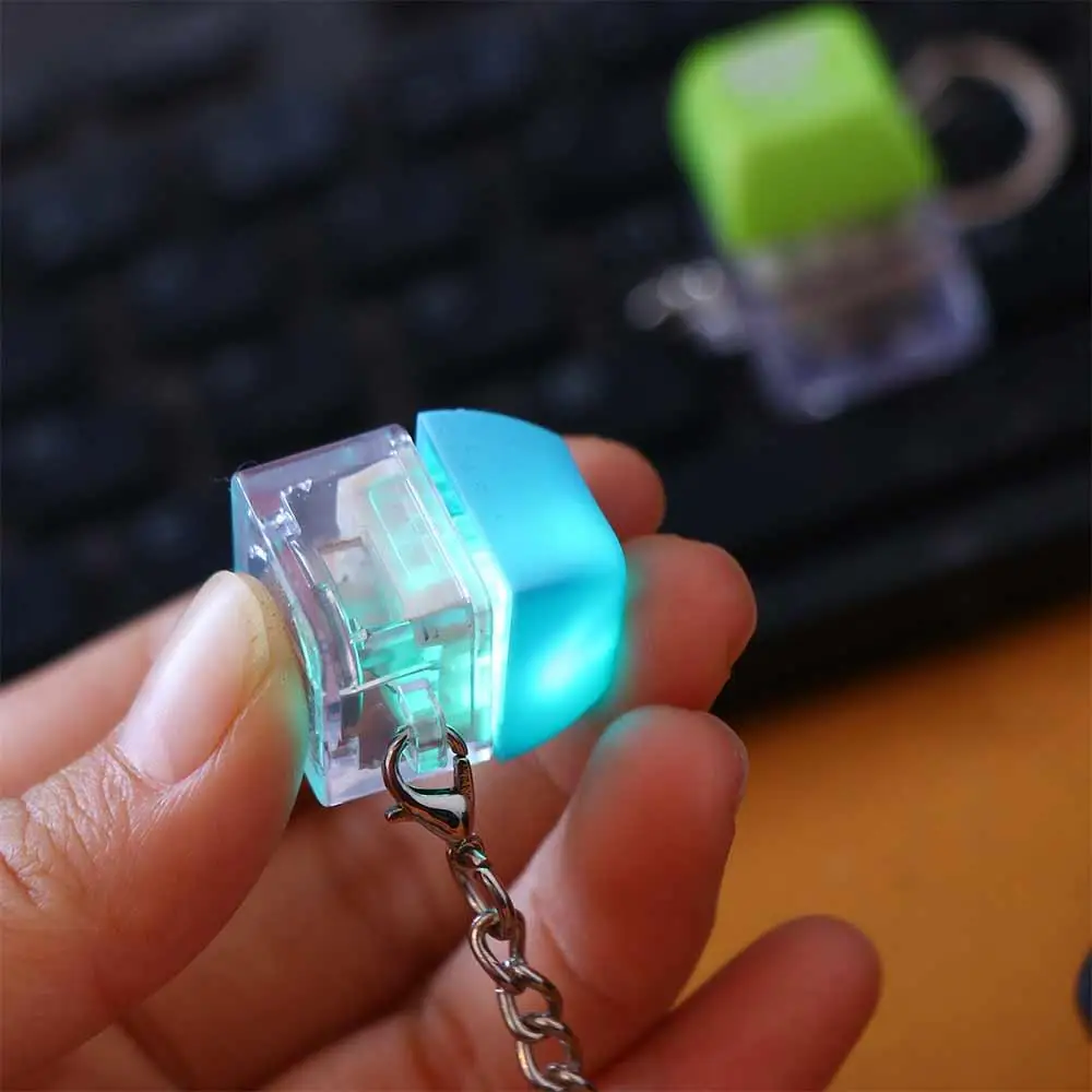 LED Wooden Fish Keyboard Keychain ABS Keyboard Button Mechanical Keyboard Key Chain Removable Colorful
LED Wooden Fish Keyboard Keychain ABS Keyboard Button Mechanical Keyboard Key Chain Removable Colorful