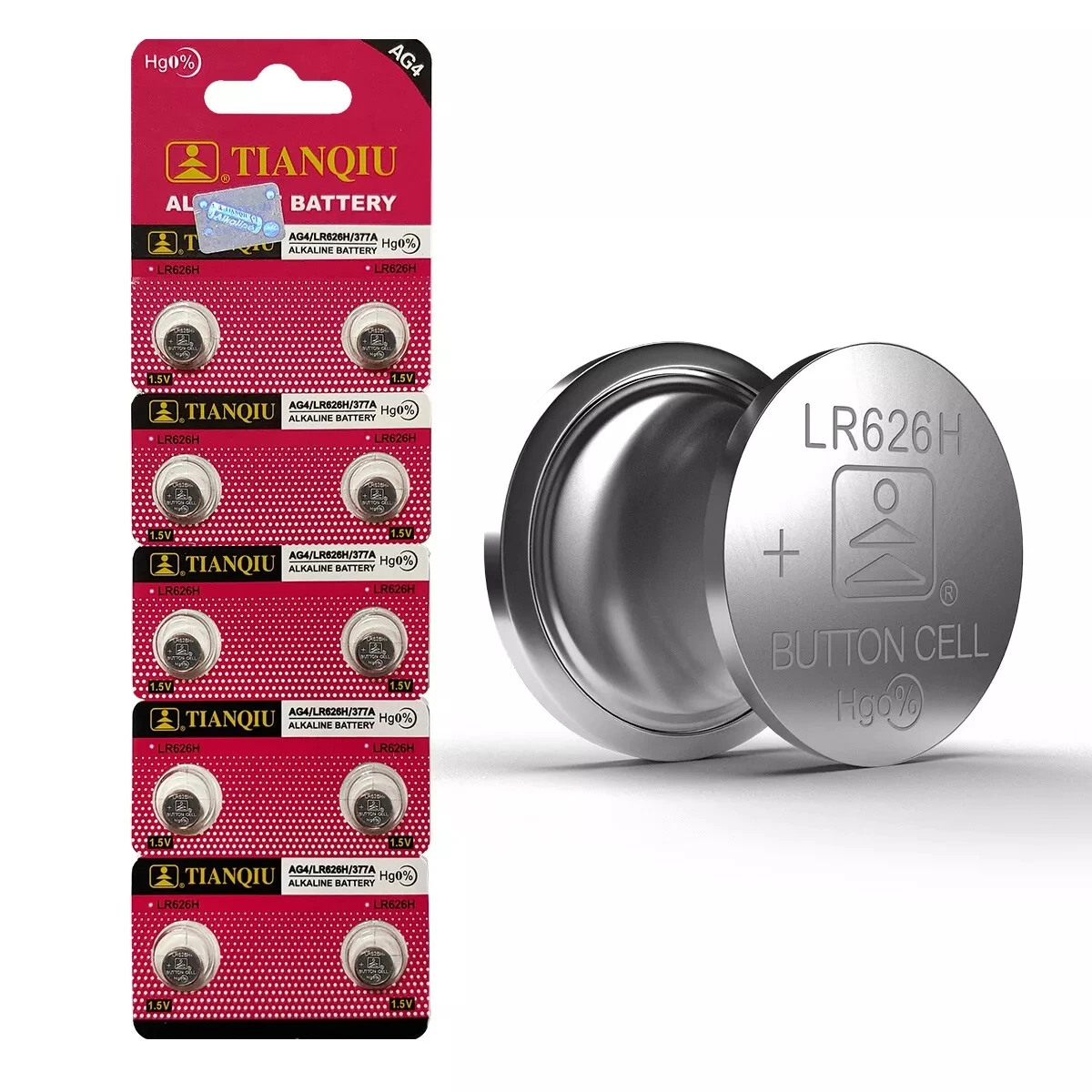 TIANQIU AG4 SR626SW Battery 1.55V 377A LR626 100% Original Battery Button for Electric Toy Shoe Lights Computer Screwdriver
TIANQIU AG4 SR626SW Battery 1.55V 377A LR626 100% Original Battery Button for Electric Toy Shoe Lights Computer Screwdriver