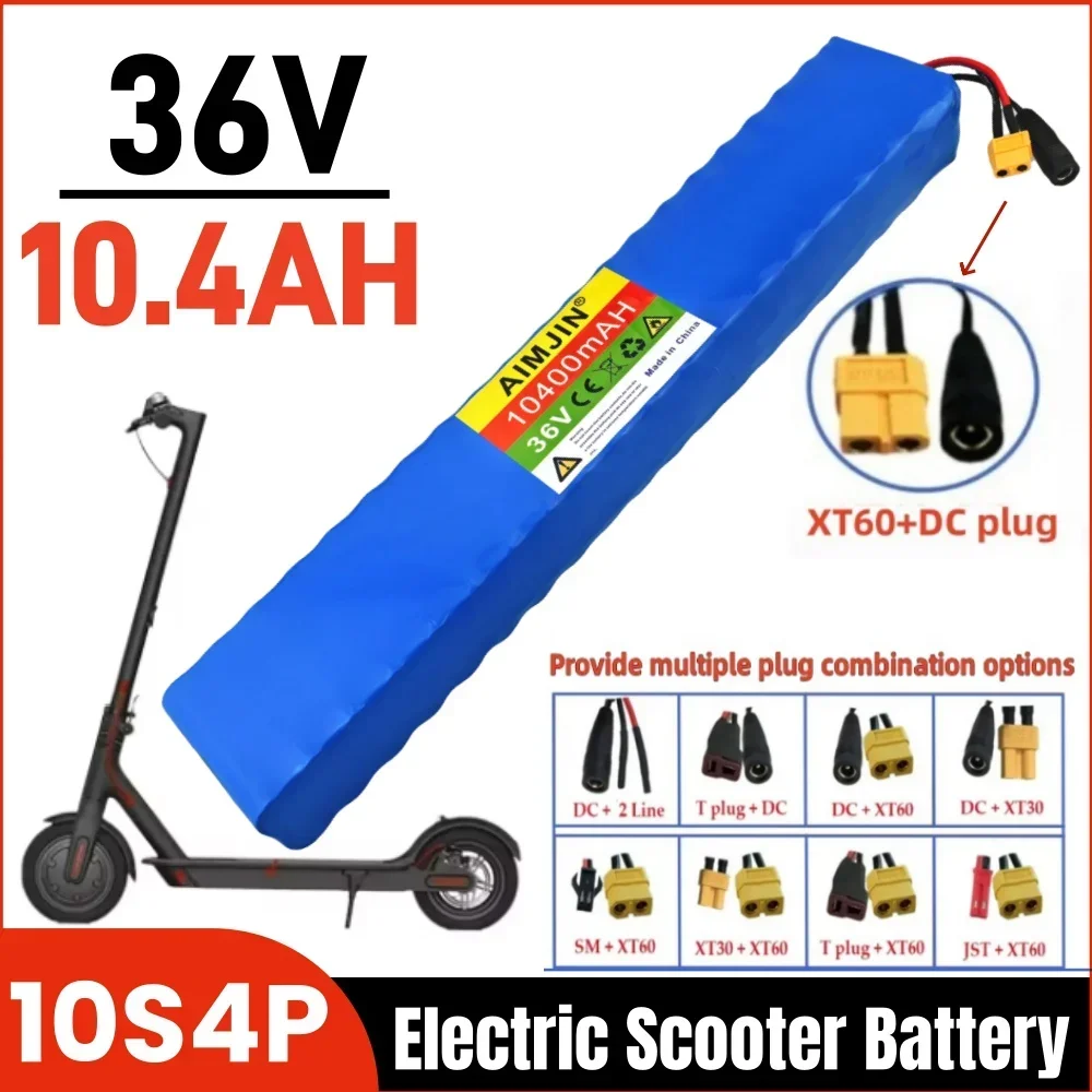36V 10400mAh 18650 Rechargeable Lithium Battery Pack 10S4P Power Modified Bicycle Scooter Electric Vehicle with BMS, + charger
36V 10400mAh 18650 Rechargeable Lithium Battery Pack 10S4P Power Modified Bicycle Scooter Electric Vehicle with BMS, + charger