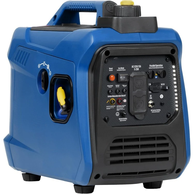1500 Peak Watt Super Quiet & Lightweight Portable Inverter Generator, Gas Powered, CO Sensor, Parallel Capable, Long Run Time
1500 Peak Watt Super Quiet & Lightweight Portable Inverter Generator, Gas Powered, CO Sensor, Parallel Capable, Long Run Time