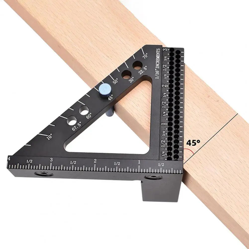 Etching Precision Ruler Woodworking Square Head Aluminum Alloy Carpenter Square with Angle for Woodworking for Carpentry
Etching Precision Ruler Woodworking Square Head Aluminum Alloy Carpenter Square with Angle for Woodworking for Carpentry