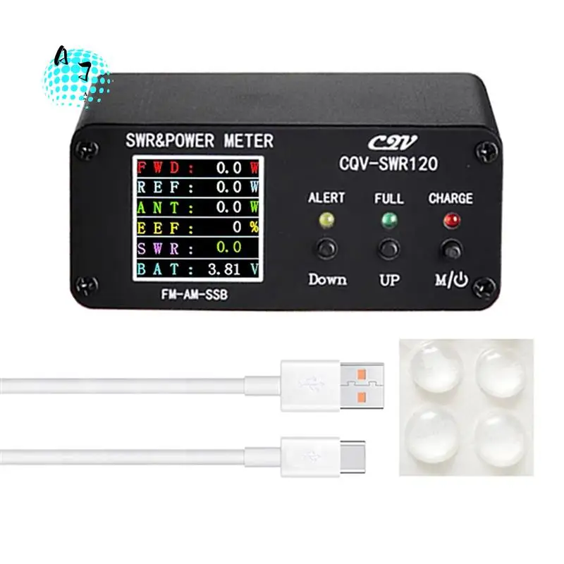 A07F-CQV-SWR120 120W SWR & Power Standing Wave Meter High Standing Wave Alarm Function 240 X 240 Full Color HD FM-AM-SSB Reusabl
A07F-CQV-SWR120 120W SWR & Power Standing Wave Meter High Standing Wave Alarm Function 240 X 240 Full Color HD FM-AM-SSB Reusabl