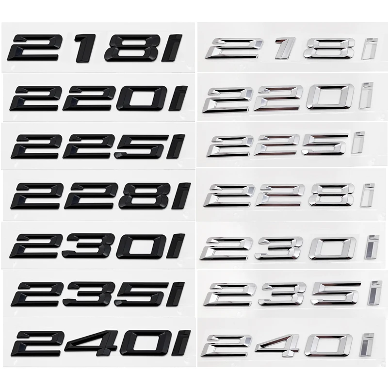 3D ABS Car Trunk Letters Logo Decals Badge Emblem Sticker For BMW 2 Series 216i 218i 220i 225i 228i 230i 235i 240i F22 F23 F44
3D ABS Car Trunk Letters Logo Decals Badge Emblem Sticker For BMW 2 Series 216i 218i 220i 225i 228i 230i 235i 240i F22 F23 F44