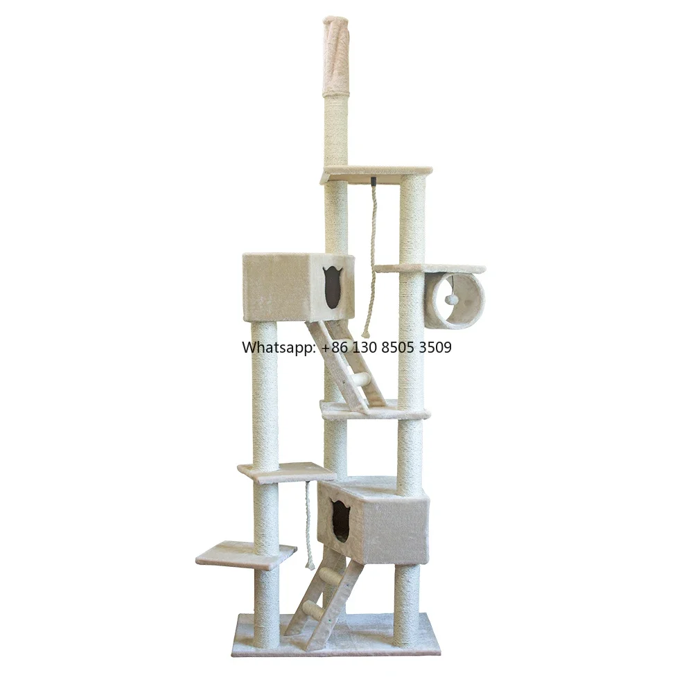 Manufacturer Wholesale Beige Color Rope Cat Tree Big Size
Manufacturer Wholesale Beige Color Rope Cat Tree Big Size