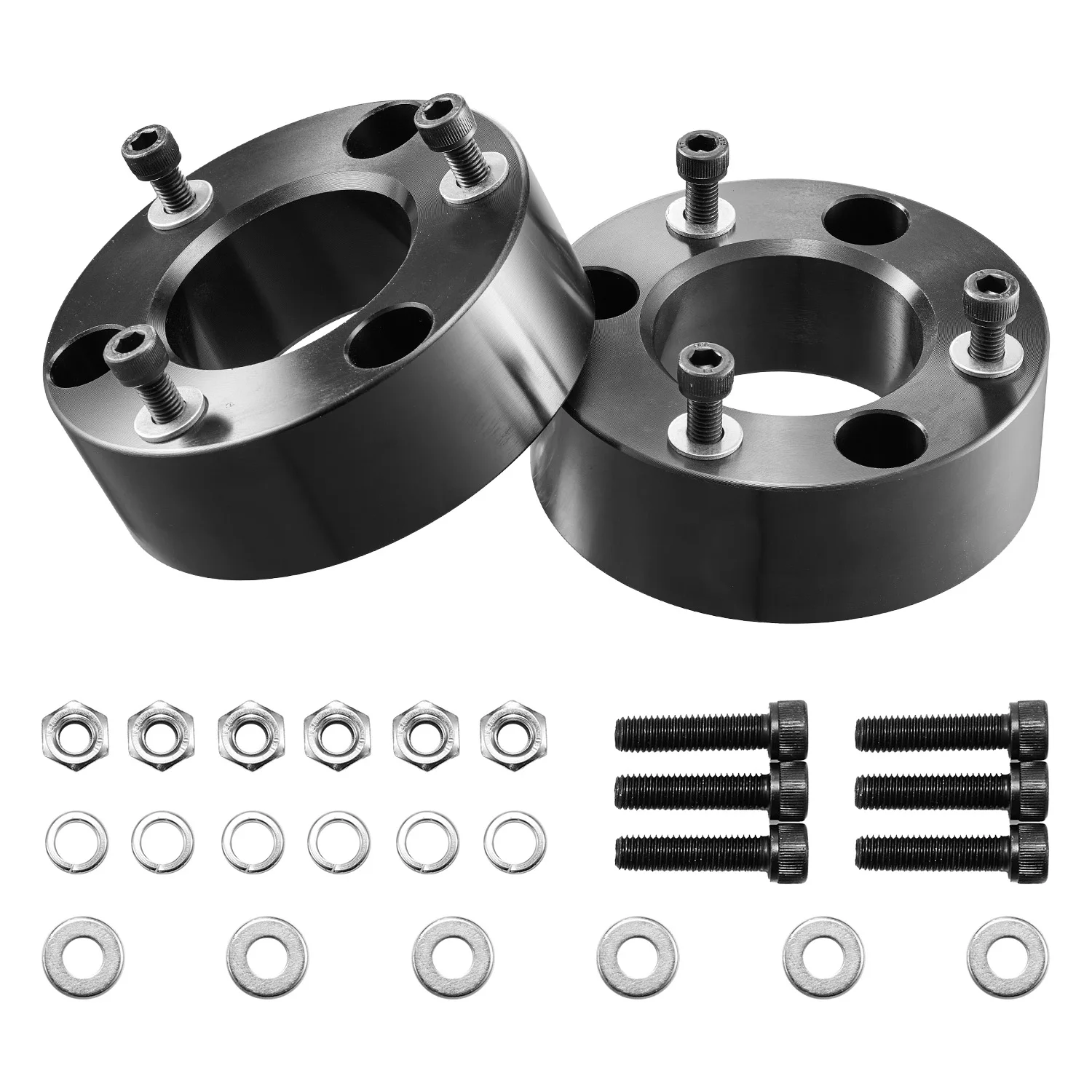 SucceBuy 3Inch Front Leveling Lift Kit for 2004-2025 Ford F150 2WD/4WD Chassis Level Kit with 2PCS Forged Aluminum Strut Spacers
SucceBuy 3Inch Front Leveling Lift Kit for 2004-2025 Ford F150 2WD/4WD Chassis Level Kit with 2PCS Forged Aluminum Strut Spacers