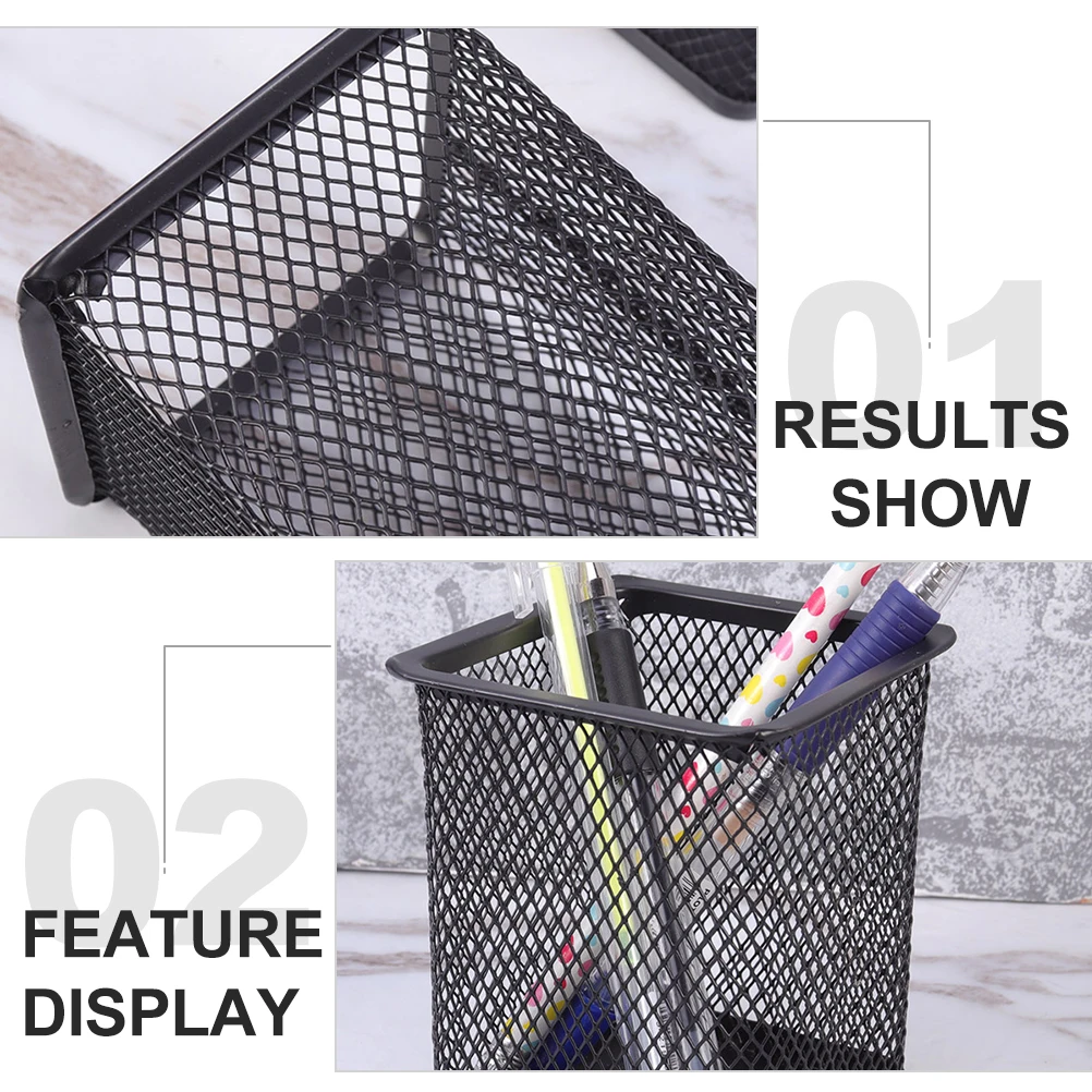 2 Pcs Pen Holder Metal Stationery Storage Desk ganizer Home Office Pencil Cup Mesh Container
2 Pcs Pen Holder Metal Stationery Storage Desk ganizer Home Office Pencil Cup Mesh Container
