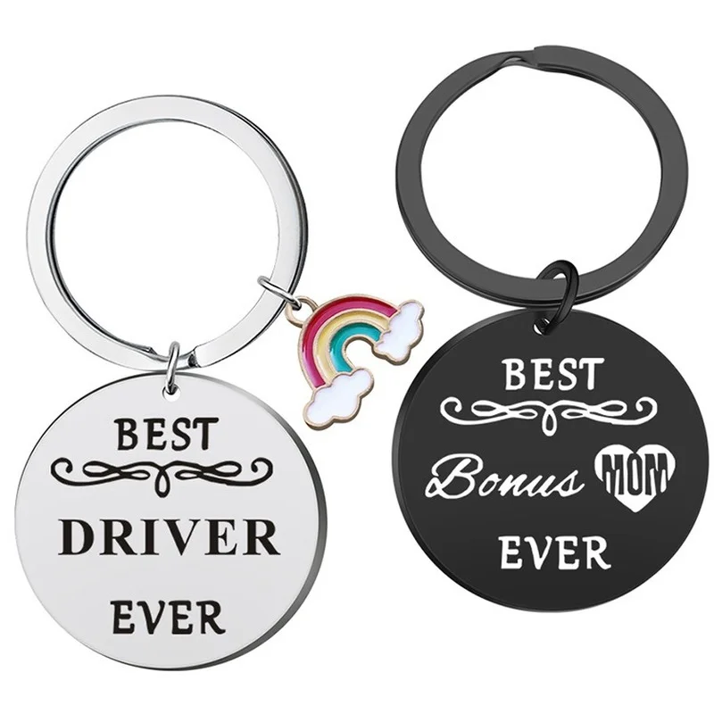 2022 New Driver Jewelry Safe Driving Rainbow Stainless Steel Round Brand Key Chain Blessing Good Luck Necklace Rainbow Pendant
2022 New Driver Jewelry Safe Driving Rainbow Stainless Steel Round Brand Key Chain Blessing Good Luck Necklace Rainbow Pendant