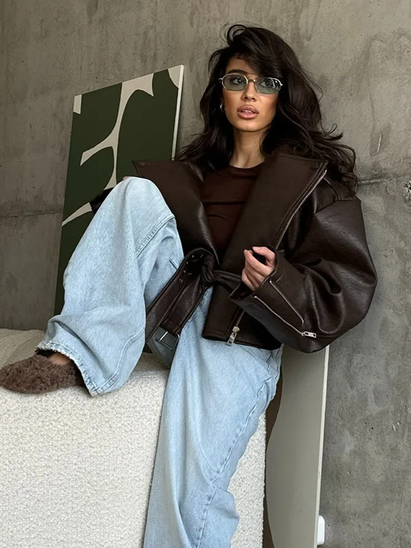 Байкерские куртки Женская куртка Air Scoop Кожаный зубчатый воротник Сексуальный минимализм Городская езда Светская львица Удобная для кожи Софтшелл Популярная
Байкерские куртки Женская куртка Air Scoop Кожаный зубчатый воротник Сексуальный минимализм Городская езда Светская львица Удобная для кожи Софтшелл Популярная