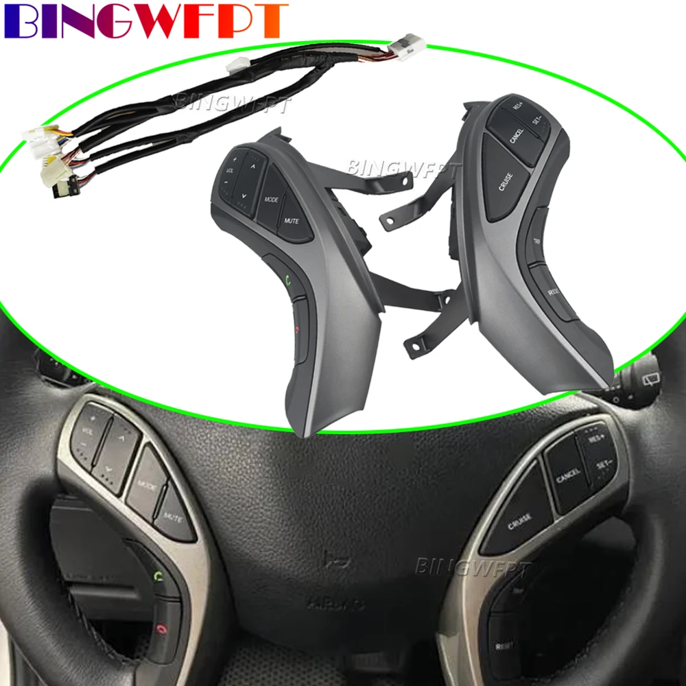 14 Pins Heating harness Multifunction Steering Wheel Cruise Music Control Switch For Hyundai I30 Elantra 2012 2013 2014 2015
14 Pins Heating harness Multifunction Steering Wheel Cruise Music Control Switch For Hyundai I30 Elantra 2012 2013 2014 2015