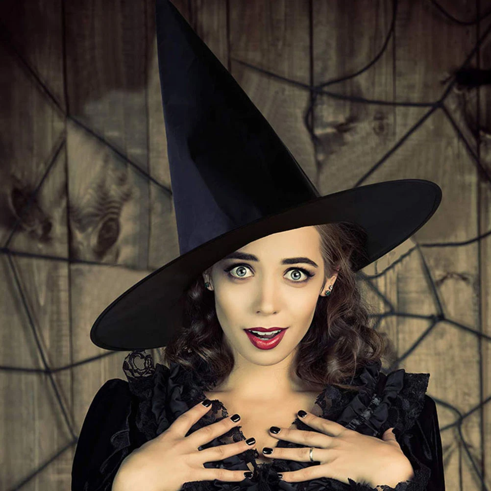 10pcs Witch Hat Black Cloth Halloween Hats Cosplay Costume Decorative Accessories For Adults Women Universal Comfortable Light 
10pcs Witch Hat Black Cloth Halloween Hats Cosplay Costume Decorative Accessories For Adults Women Universal Comfortable Light