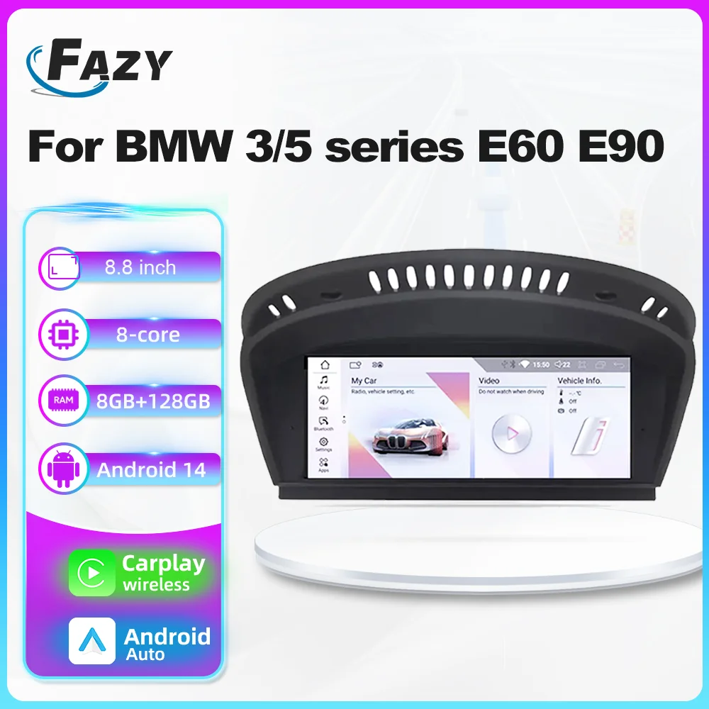 8.8inch Carplay Screen For BMW E60 E61 E62 E63 E90 E91 E92 2005-2012 GPS Car Radio Multimedia Player Android 14 Navi 4G WiFi
8.8inch Carplay Screen For BMW E60 E61 E62 E63 E90 E91 E92 2005-2012 GPS Car Radio Multimedia Player Android 14 Navi 4G WiFi