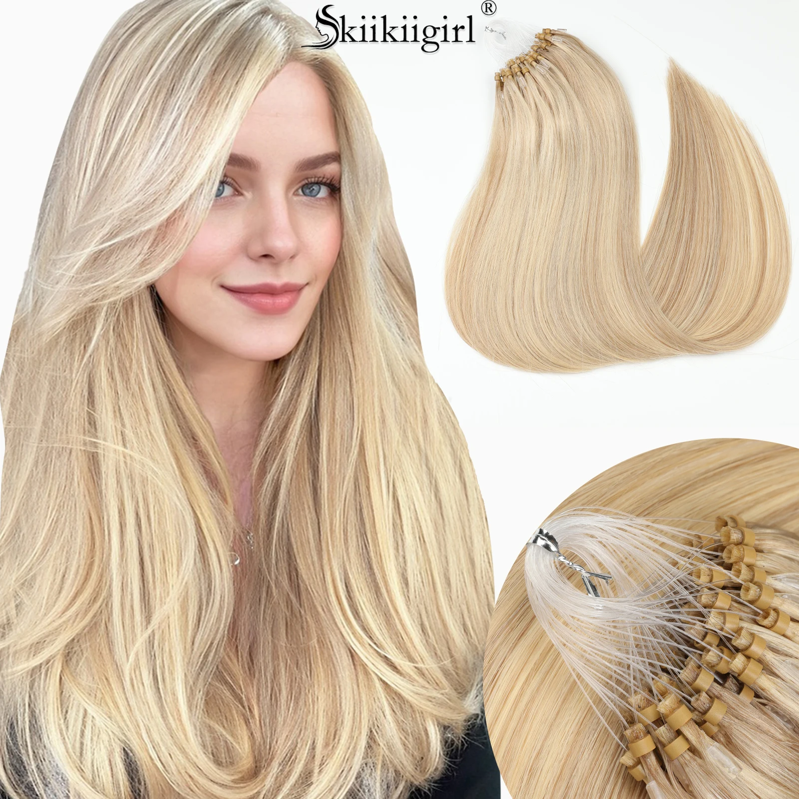 kiikiigirl Micro Loop Hair Extensions Dark Color keratin tip human hair extensions100% Remy hair
kiikiigirl Micro Loop Hair Extensions Dark Color keratin tip human hair extensions100% Remy hair