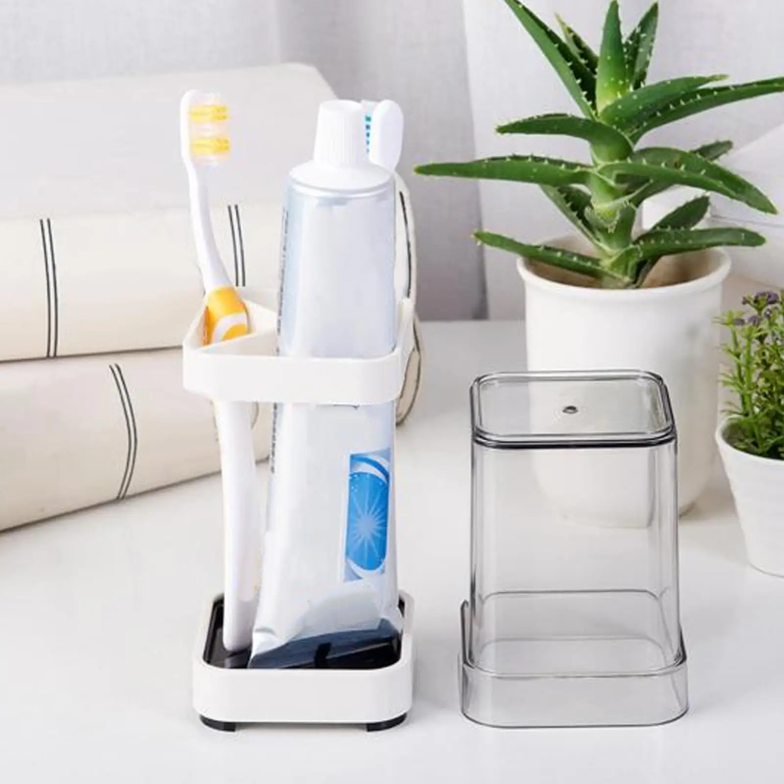Tooth Brush Holder With Cover Dustproof Tooth Brush Stand 3-Slot Waterproof Toothbrush Holders For Camping Dorm Counter Shower
Tooth Brush Holder With Cover Dustproof Tooth Brush Stand 3-Slot Waterproof Toothbrush Holders For Camping Dorm Counter Shower