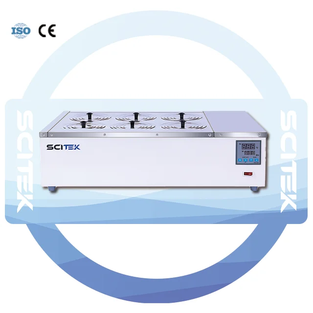 SCITEK Thermostatic Water Bath 12.5l 2 Rows 6 Holes Thermostat Water Bath
SCITEK Thermostatic Water Bath 12.5l 2 Rows 6 Holes Thermostat Water Bath
