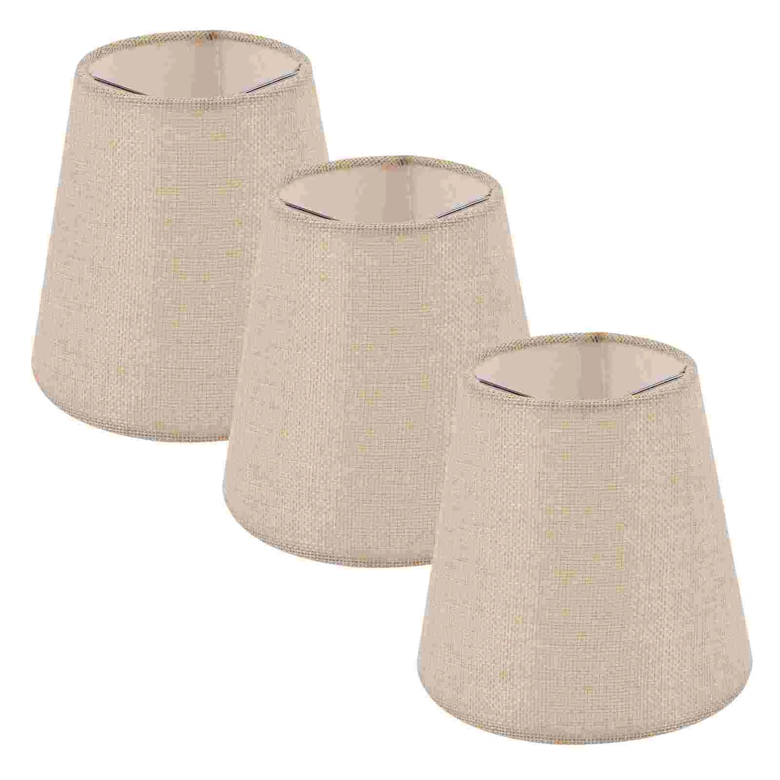 3 Pcs Lampshade Replacement Cloth Clip on Commemorate Accessory Table Metal Cover
3 Pcs Lampshade Replacement Cloth Clip on Commemorate Accessory Table Metal Cover