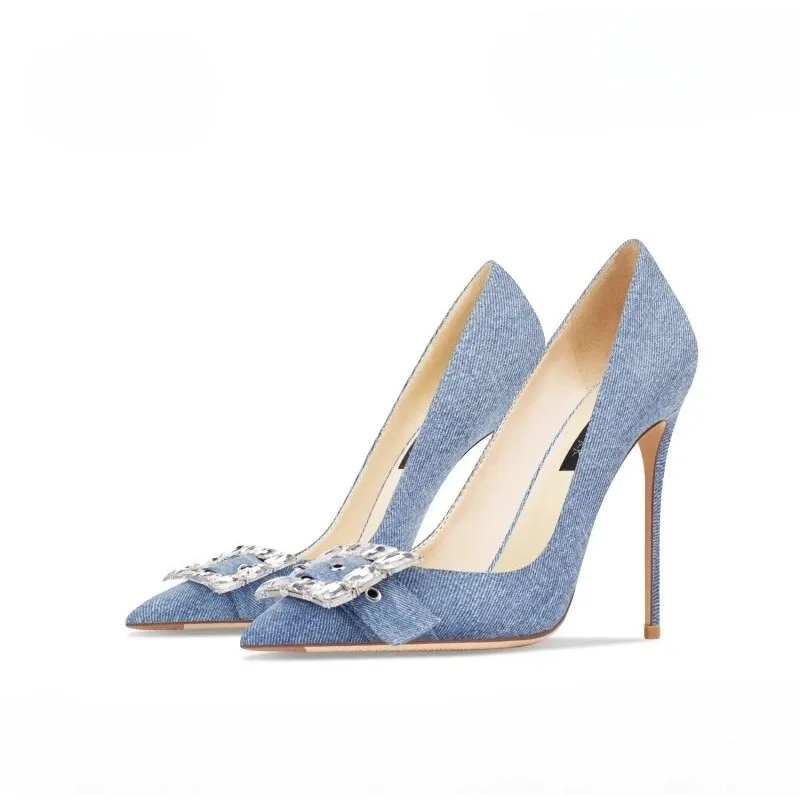 Spring and Autumn New Women's Pointed Thin Heel Blue Commuting Fashion High Heels Ladies Shoes
Spring and Autumn New Women's Pointed Thin Heel Blue Commuting Fashion High Heels Ladies Shoes
