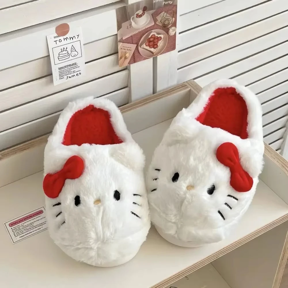 Kawaii Cute Hello Kitty Anime Women Plush Slippers Sanrio Cotton Shoes Student Winter Bedroom Soft Shoes Girls Festival Gift
Kawaii Cute Hello Kitty Anime Women Plush Slippers Sanrio Cotton Shoes Student Winter Bedroom Soft Shoes Girls Festival Gift