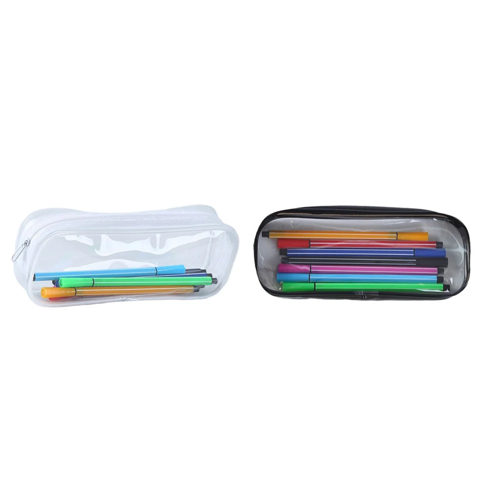 2pcs PVC Zipper White Pen Simple Pencil Pouch School Stationery Transparent Bag for Pen Eco Friendly Multifunctional
2pcs PVC Zipper White Pen Simple Pencil Pouch School Stationery Transparent Bag for Pen Eco Friendly Multifunctional