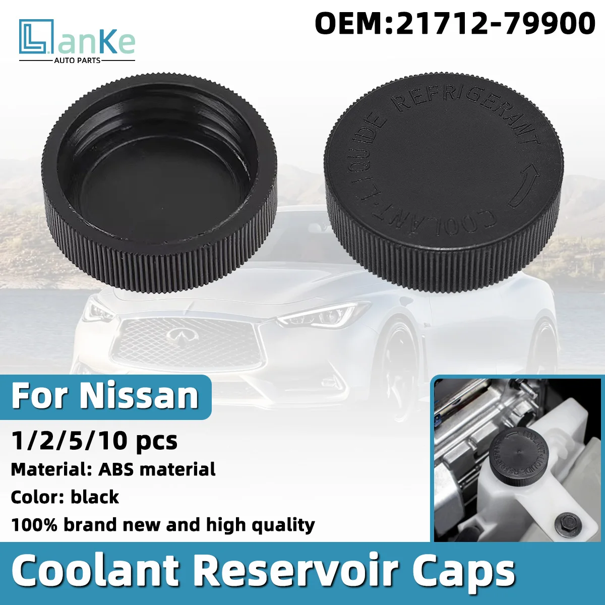 Lanke Compatible Radiator Coolant Reservoir Cap Replace OEM L327-15-355,21712-79900 For Infiniti FX37 Auto Repair Precise Match
Lanke Compatible Radiator Coolant Reservoir Cap Replace OEM L327-15-355,21712-79900 For Infiniti FX37 Auto Repair Precise Match