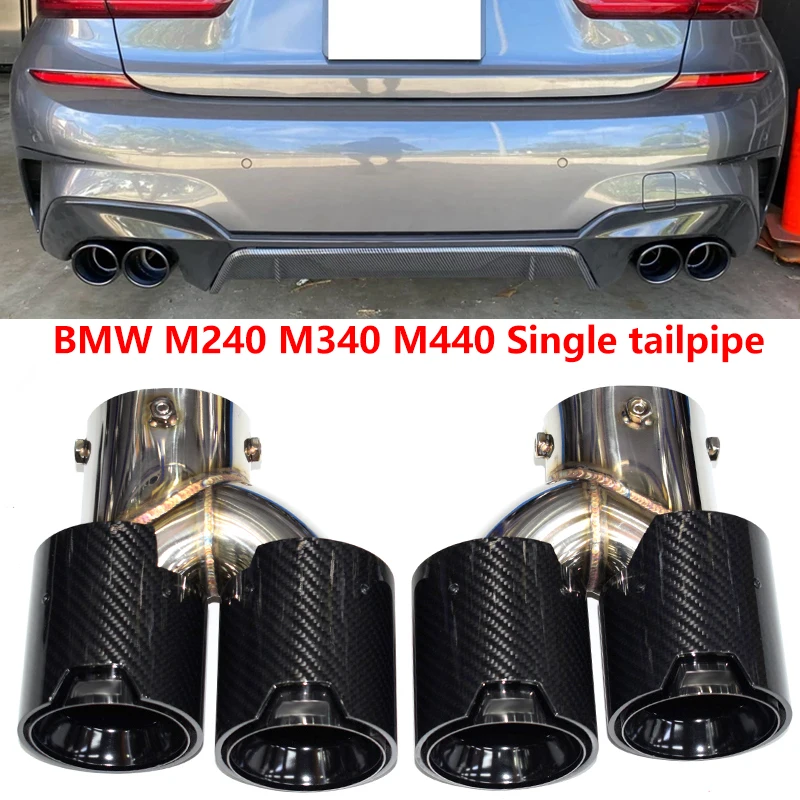 2020+For BMW G20 G21 M340i G42 440i G22 M240i Dual Four Out M Exhaust Carbon Fiber Muffler Tip Exhaust System Nozzle Tailpipe
2020+For BMW G20 G21 M340i G42 440i G22 M240i Dual Four Out M Exhaust Carbon Fiber Muffler Tip Exhaust System Nozzle Tailpipe