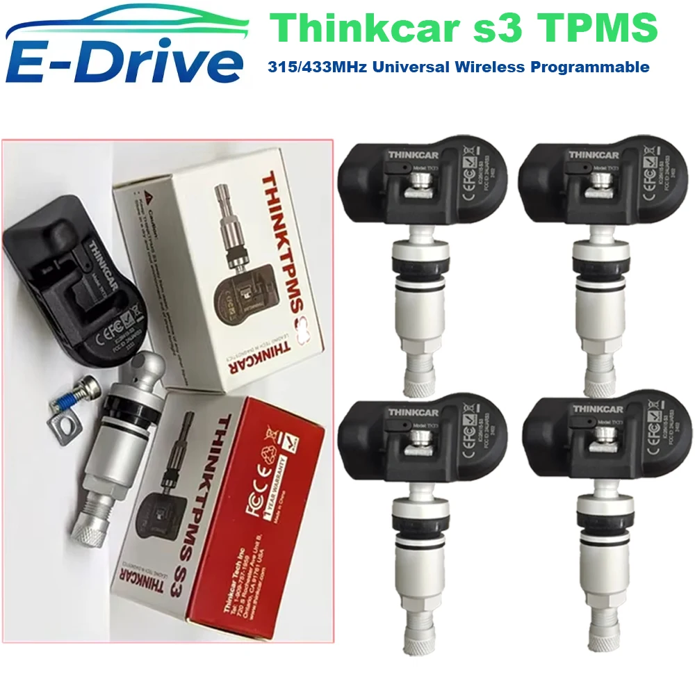 THINKCAR TPMS Sensor S3 THINKTPMS S3/S2 315MHz 433MHz Universal Sensor Automotive Mechanical Workshop Tools TPMS Program
THINKCAR TPMS Sensor S3 THINKTPMS S3/S2 315MHz 433MHz Universal Sensor Automotive Mechanical Workshop Tools TPMS Program