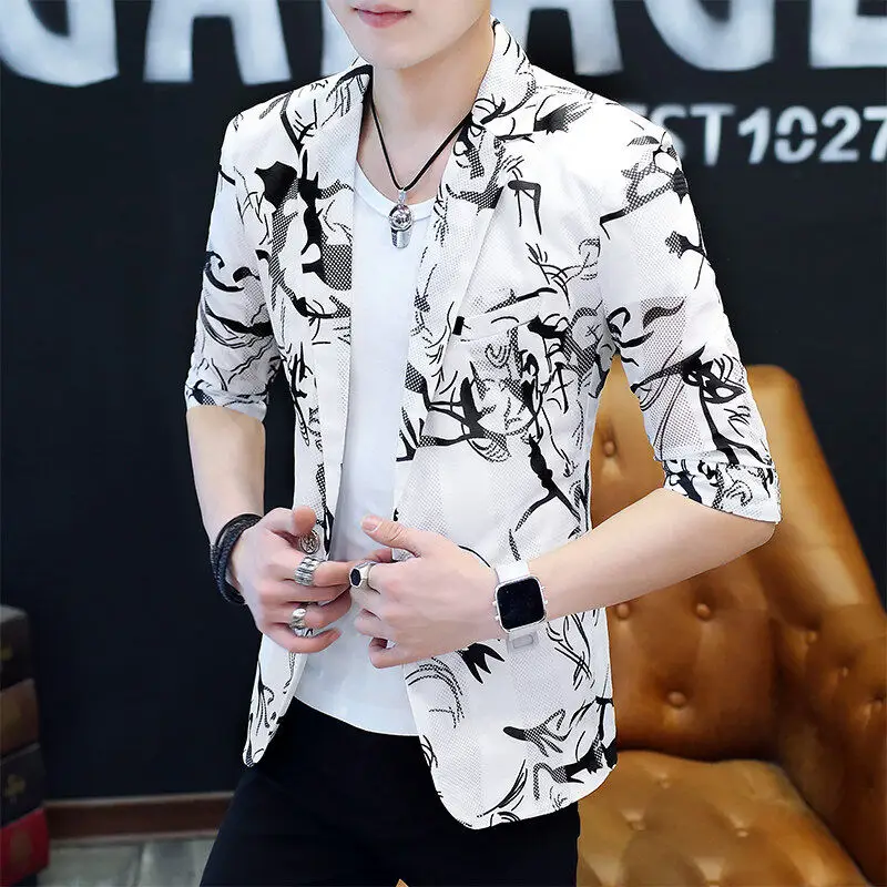 Легкая мужская дышащая куртка-бомбер Slim Fit с цветочным принтом в корейском стиле, повседневная верхняя одежда
Легкая мужская дышащая куртка-бомбер Slim Fit с цветочным принтом в корейском стиле, повседневная верхняя одежда