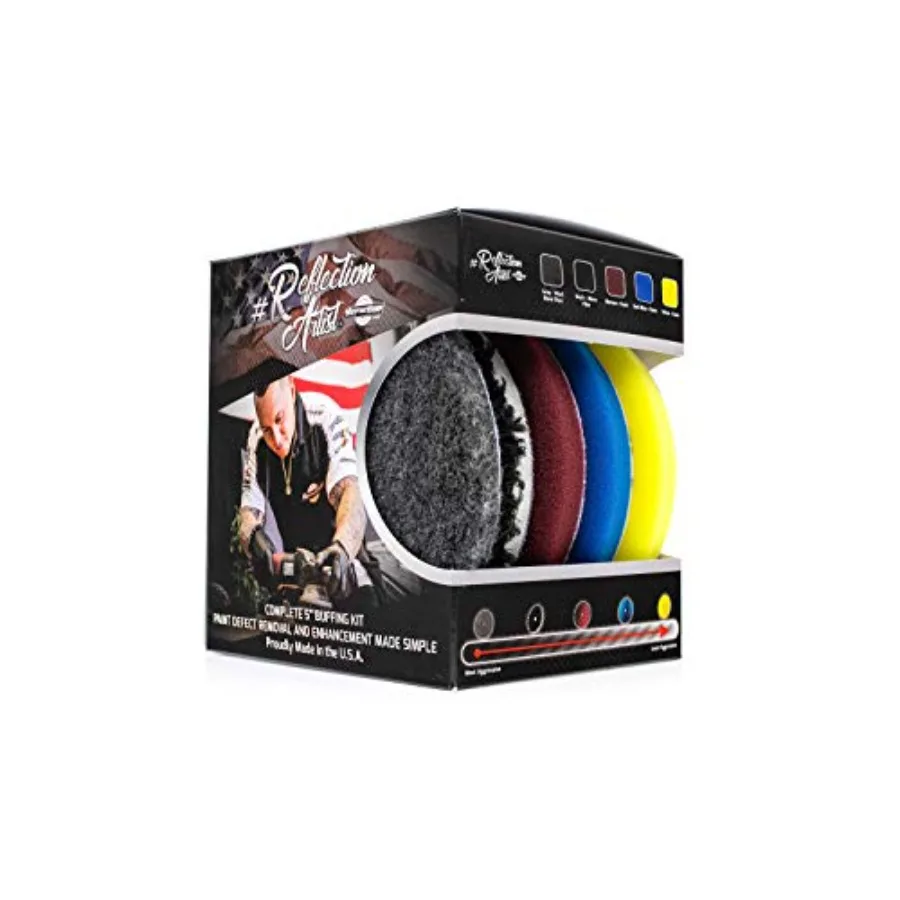 - Buff and Shine Reflection Artist Complete 6" Buffing Kit - Combination of Five Pads, URO line, Easy to Use Combo
- Buff and Shine Reflection Artist Complete 6" Buffing Kit - Combination of Five Pads, URO line, Easy to Use Combo