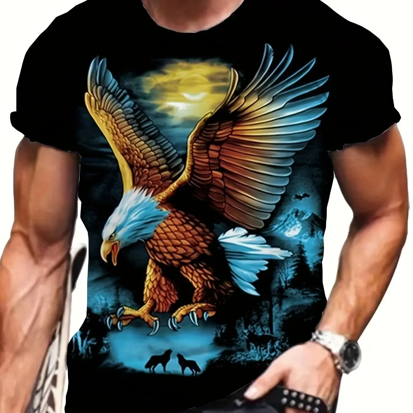 Hot Sell 2025 New Men's Large 3D Garret Print T-shirt Fashion Short Sleeved Summer Top Everyday Trend Street Men's Shirt Tees
Hot Sell 2025 New Men's Large 3D Garret Print T-shirt Fashion Short Sleeved Summer Top Everyday Trend Street Men's Shirt Tees