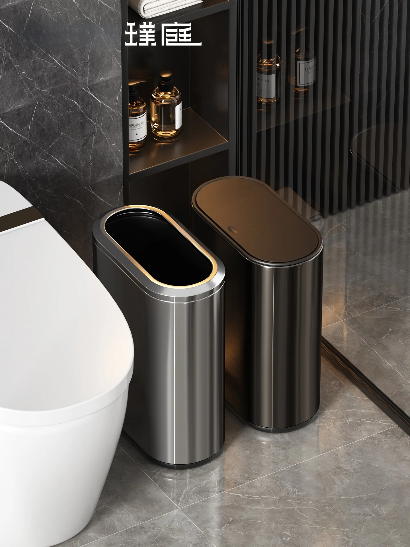 Мусорное ведро с простым дизайном и нажимной крышкой для ванной и кухни, узкое, с металлическим внешним корпусом, водонепроницаемое, прочное, для отходов
Мусорное ведро с простым дизайном и нажимной крышкой для ванной и кухни, узкое, с металлическим внешним корпусом, водонепроницаемое, прочное, для отходов