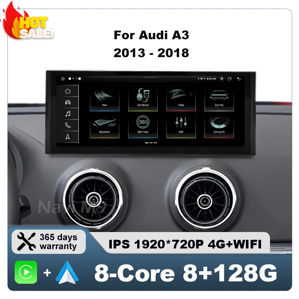 Car Radio Multimedia Video Player For Audi A3 2013 - 2018 Navigation GPS Android 14 Wireless CarPlay WIFI Touch Screen No 2 DIN
Car Radio Multimedia Video Player For Audi A3 2013 - 2018 Navigation GPS Android 14 Wireless CarPlay WIFI Touch Screen No 2 DIN