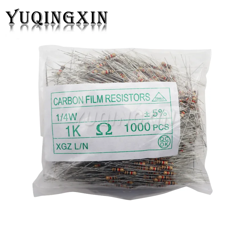 1000 шт. 1/4 Вт резистор из углеродной пленки 5% 1R-10M 0R 10R 100R 220R 330R 1K 2.2K 3.3K 4.7K 10K 22K 47K 100K 1M 0 10 100 220 330 Ом
1000 шт. 1/4 Вт резистор из углеродной пленки 5% 1R-10M 0R 10R 100R 220R 330R 1K 2.2K 3.3K 4.7K 10K 22K 47K 100K 1M 0 10 100 220 330 Ом