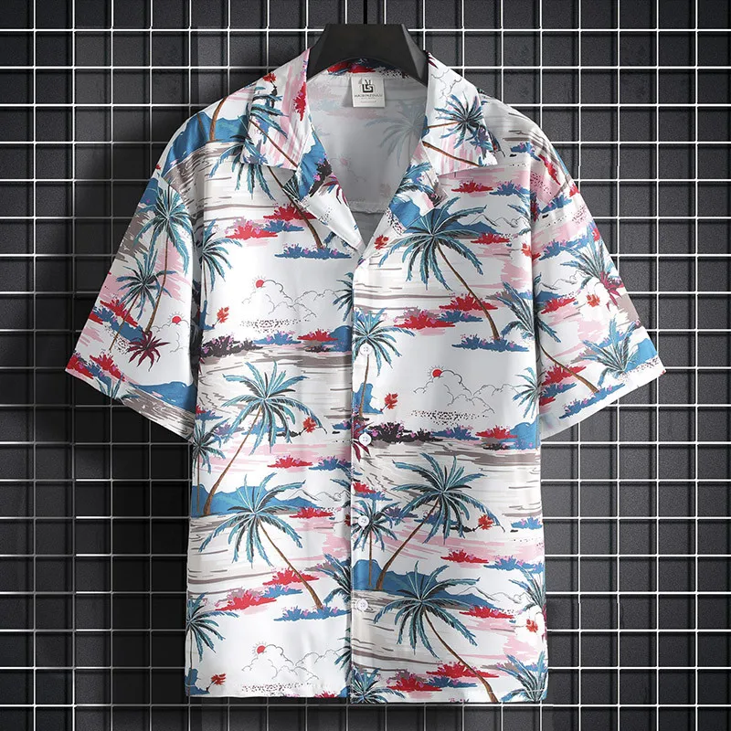 2-color Optional Cuban Collar Printed Shirt, Summer Thin Top, Beach Travel Party Clothing
2-color Optional Cuban Collar Printed Shirt, Summer Thin Top, Beach Travel Party Clothing