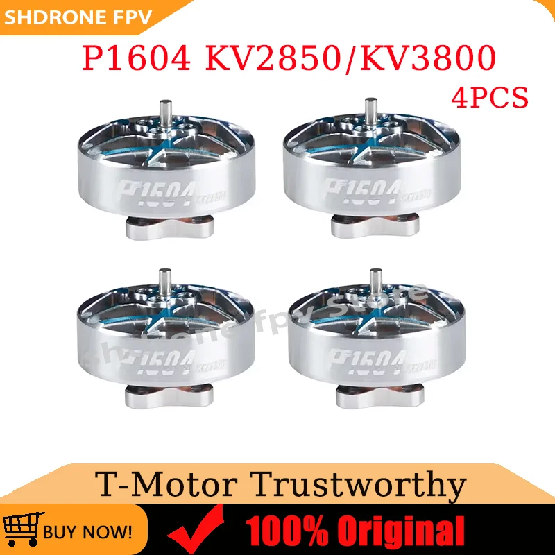 High Thrust T-MOTOR P1604 KV2850/KV3800 Brushless Motor 2mm Shaft Diameter for 3.5inch Sub 250g RC FPV Freestyle Drones
High Thrust T-MOTOR P1604 KV2850/KV3800 Brushless Motor 2mm Shaft Diameter for 3.5inch Sub 250g RC FPV Freestyle Drones
