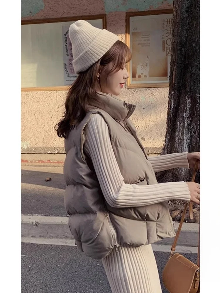 Fashionable Short down Vest Women's Jacket 2026 New Style Small Size Cotton Coat Stylish Trendy Cotton Padded Vest Sweet Style
Fashionable Short down Vest Women's Jacket 2026 New Style Small Size Cotton Coat Stylish Trendy Cotton Padded Vest Sweet Style