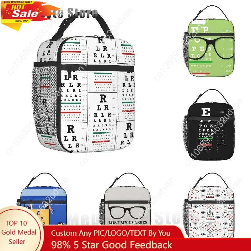 Optician Glasses Gift Insulated Lunch Tote Bag for Women Eye Chart Resuable Cooler Thermal Food Lunch Box Kids School Children 
Optician Glasses Gift Insulated Lunch Tote Bag for Women Eye Chart Resuable Cooler Thermal Food Lunch Box Kids School Children