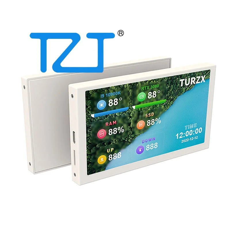 TZT 5" 800x480 IPS Screen IPS Monitor Type-C Computer Case Secondary Screen (Standard Matte Black/White)/w Cable Free of AIDA64
TZT 5" 800x480 IPS Screen IPS Monitor Type-C Computer Case Secondary Screen (Standard Matte Black/White)/w Cable Free of AIDA64