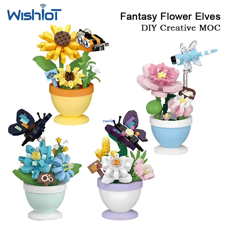 Floral Bouquet Building Blocks Set DIY Particle Flower Arrangement for Girls Educational STEM Toy with Mini Bricks Creative Gift
Floral Bouquet Building Blocks Set DIY Particle Flower Arrangement for Girls Educational STEM Toy with Mini Bricks Creative Gift
