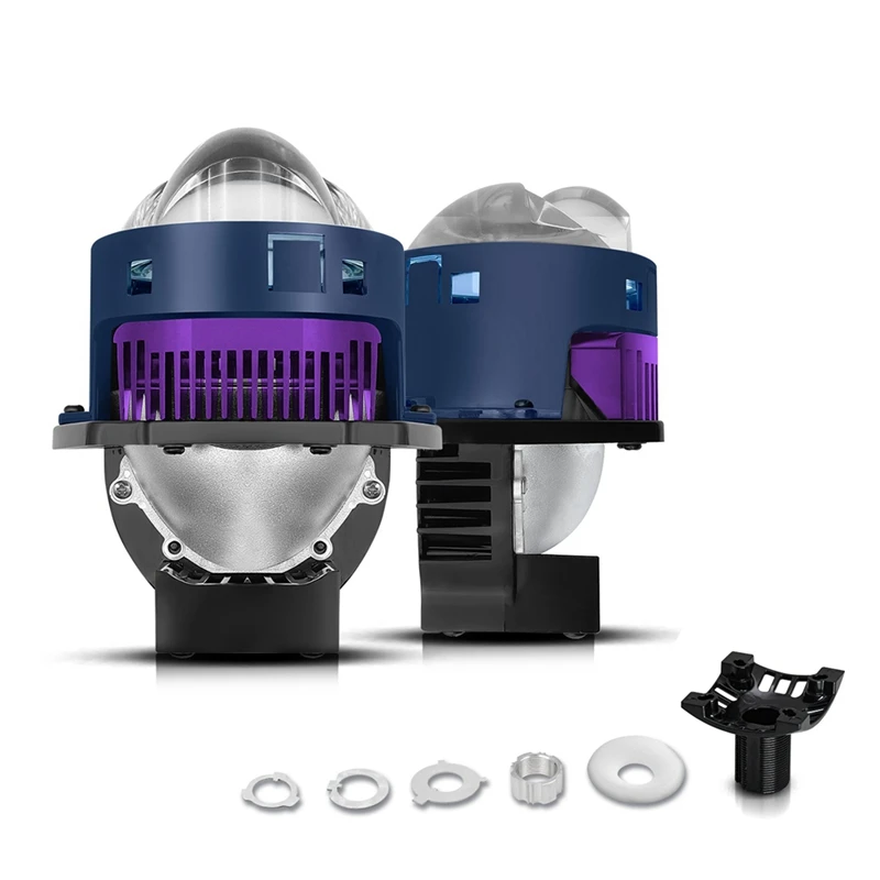 3 Inch Headlight Laser Lens High+Low Beam Bi LED Fog Lights Projector Universal H4 H7 9005 9006 Fog Lamp 6000K White
3 Inch Headlight Laser Lens High+Low Beam Bi LED Fog Lights Projector Universal H4 H7 9005 9006 Fog Lamp 6000K White