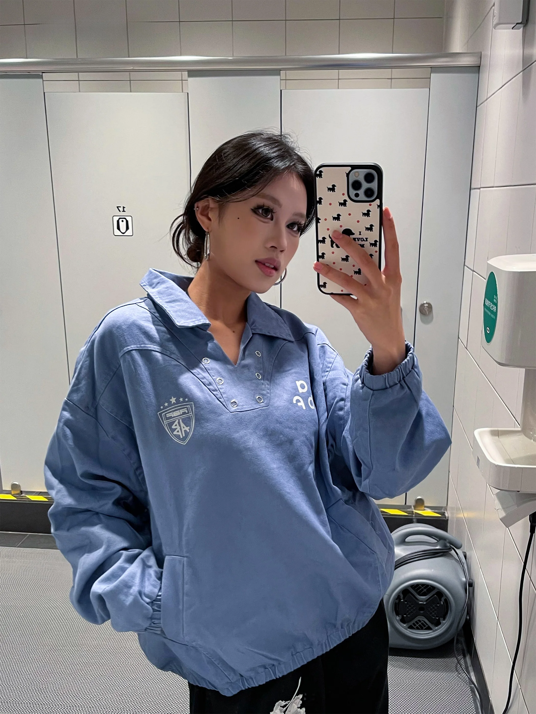 Vinmuk American Retro Bae Print Weathered Structure Jaet Women's Trendy Brand Overhead Collar Training Outerwear Autumn
Vinmuk American Retro Bae Print Weathered Structure Jaet Women's Trendy Brand Overhead Collar Training Outerwear Autumn