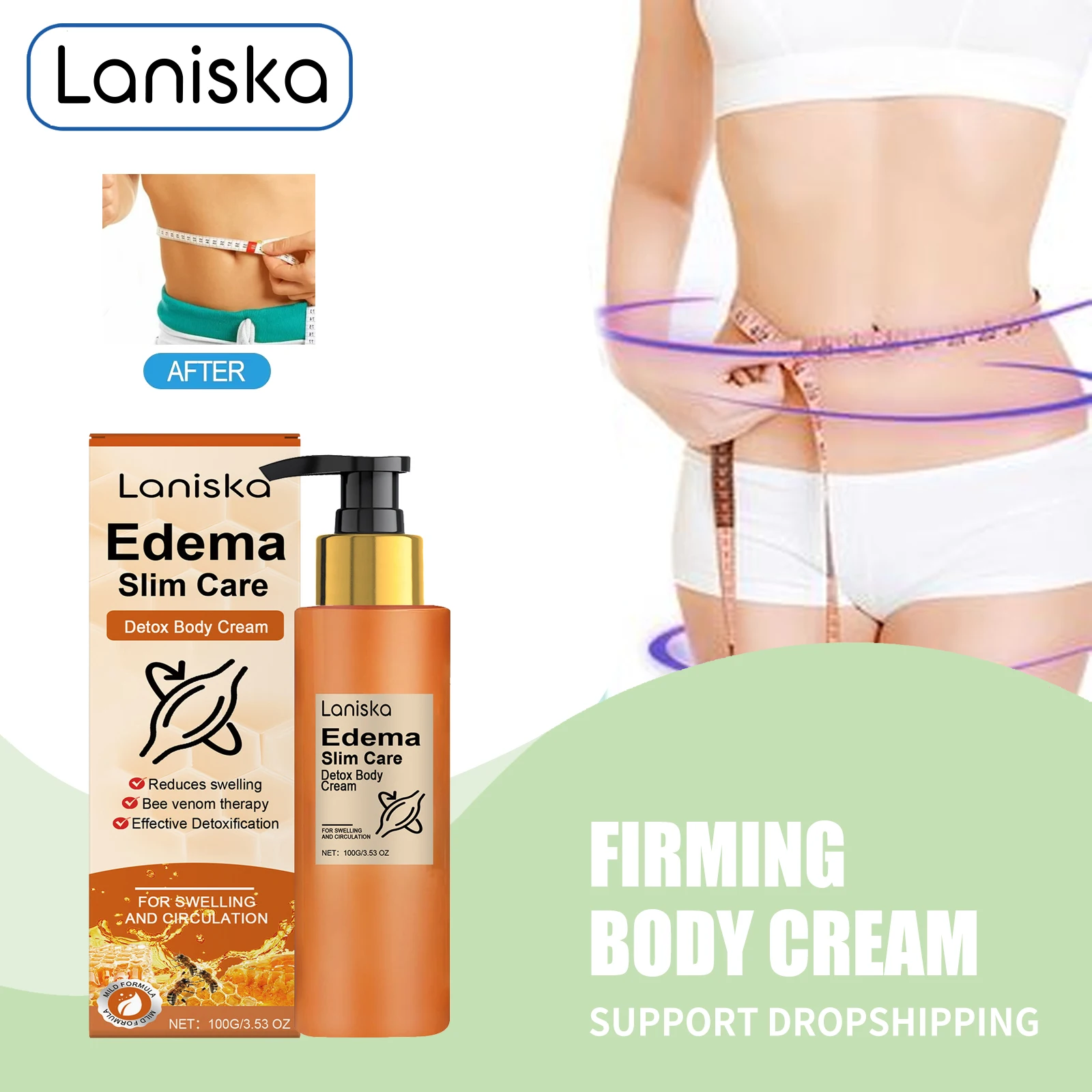 Fat Burning Slimming Cream for Waist Abdomen Cellulite Remover Lean Arms Leg Edema Relief Tender Smooth Skin Firming Body Lotion
Fat Burning Slimming Cream for Waist Abdomen Cellulite Remover Lean Arms Leg Edema Relief Tender Smooth Skin Firming Body Lotion